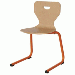 CHAISE MALIBU AST - T6 - COQUE HÊTRE / ALU ORANG 1028 - MANUTAN EXPERT