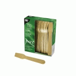 CUILLÈRES À GLACE PAPSTAR PURE ; BOIS - 100 PIÈCES