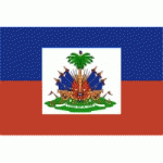 DRAPEAU HAÏTI ECUSSON : DIMENSIONS - 50 X 75 CM