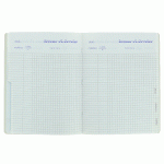 LOT DE 10 - CAHIER DE TEXTES CONQUERANT 7 AGRAFE 170X220 124P 70G Q5/5 ASSORTI