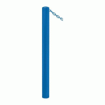 POTELET CARREFOUR Ø76 MM CHAINES 1 ANNEAU ZINC BLEU 5010 - PROCITY