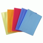 PROTÈGE-DOCUMENTS EN POLYPROPYLÈNE LINICOLOR 60 VUES - A4 - COULEURS ASSORTIES - LOT DE 12