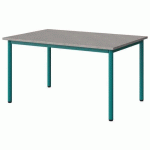 TABLE MALIBU 120X80 T4 4P STRA ABS BÉTON F186/BLEU 5018