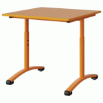 TABLE MALIBU 80X80 T3/T6 DL ST ABS ORANGE U340/ORANGE 1028