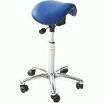 MINI SIÈGE-IMITATION CUIR-BAS-ROULETTESEASY ROLLING-BLEU - GLOBAL PROFESSIONAL SEATING