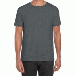 TEE-SHIRT MANCHES COURTES COL ROND ANTHRACITE T.XL