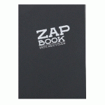 ZAP BOOK CARNET COLLÉ 160F A5 80G - NOIR - LOT DE 5