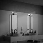 BRILONER APPLIQUE LED RUNT IP44 BRAS 4 000 K NOIR