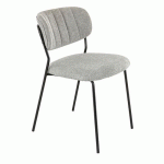 CHAISE INTÉRIEURE SIMONE - GRIS CLAIR