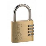 MASTER LOCK CADENAS LAITON 40 MM À COMBINAISON 4 CHIFFRES - ANSE ACIER