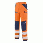 PANTALON HOMME SPANNER HV ORANGE/BLEU MARINE T2/M - LAFONT - 1ATHHV-6-404-2/M