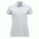 POLO DE TRAVAIL POUR FEMME CLASSIC MARION - MANCHES COURTES - BLANC - M CLIQUE