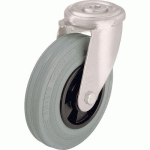 ROULETTE PIV BANDAGE GRIS MOYEULISSEF=135 KGD=160MM