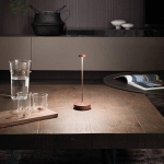ZAFFERANO SWAP LAMPE TABLE BATTERIE IP65 CORTEN