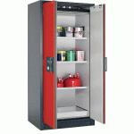 ARMOIRE SÉCURITÉ Q-CLASSIC-90 Q90.195.090 GRIS/ROUGE - MANUTAN COLLECTIVITÉS