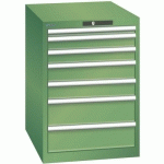 ARMOIRE VERT 564X725X800 AVEC 7 TIR. 75KG _ 14.354.030 - LISTA