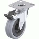 BLICKLE - ROULETTE PIVOTANTE À FREIN Ø 75MM BANDAGE CAOUTCHOUC SBR 60KG - LPA-VPA 75G-FI