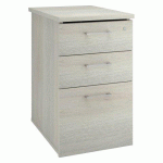 CAISSON HAUTEUR BUREAU BOIS ECLA P 60 CM 3 TIROIRS CHÊNE GRIS