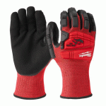 GANTS ANTICOUPURE ANTI-CHOC ET ANTI-COUPURE NIVEAU 3/C TAILLE L/9 - MILWAUKEE