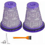 YOZHIQU - LOT DE 2 FILTRES HEPA PRÉ-MOTEUR DE RECHANGE POUR ASPIRATEUR DYSON BIG BALL CY22 CY23 CY24 CY25 CY26 CY27 CY28 DY75 DY77 DY78 - 1 BROSSE DE