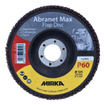 ABRANET MAX T29 DISQUE À LAMELLES 125MM, 22 MM, ALOX 60, POUR ALUMINIUM, COMPOSITES, PEINTURE, 10 PCS. (10X 8896700160) - MIRKA