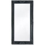 FIMEI - MIROIR MURAL STYLE BAROQUE 100 X 50 CM NOIR