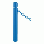POTELET AGGLO Ø 102 MM À CHAINES 1 ANNEAU - ZINC BLEU 5010 - PROCITY