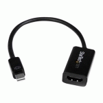 STARTECH.COM ADAPTATEUR ACTIF MINI DISPLAYPORT 1.2 VERS HDMI 4K POUR UTRABOOK / PC PORTABLE COMPATIBLE MINI DP - M/F - NOIR