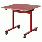TABLE MALIBU RAB. 80X80 T5 DL ST ALAISÉ ROUG U321/ROUGE 3020