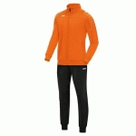 ENSEMBLE SURVÊTEMENT DE FOOT POLYESTER VESTE ET PANTALON ENFANT - JAKO - CLASSICO ORANGE FLUO