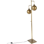 QAZQA - HAICHA - LAMPADAIRE - 2 LUMIÈRE - H 151 CM - BRONZE - RUSTIQUE - ÉCLAIRAGE INTÉRIEUR - SALON I CHAMBRE I CUISINE I SALLE À MANGER - BRONZE