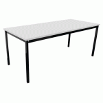 TABLE DE RÉUNION TREFF 180 X 80 BLANC/ NOIR
