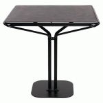 TABLE PAUSE CARRÉE 80X80 PLATEAU MÉTAL NOIR - MEET BY PAPERFLOW