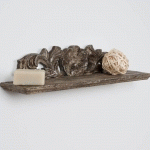 TABLETTE BAROQUE BRONZE 50 CM