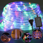 VINGO - TUBE LUMINEUX LED EXTÉRIEUR/INTÉRIEUR ÉCLAIRAGE TUBE LUMINEUX CHAÎNE LUMINEUSE 10M RGB - RGB