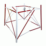 BARRIÈRE DE CHANTIER EXTENSIBLE CARRÉE - ROUGE/BLANC - VISO