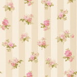 PAPIER PEINT FLEURI TAPISSERIE FLEU TAPISSERIE FLORALE PAPIER PEINT INTISSÉ BEIGE / CRÈME GRIS ROSE - 10,05 X 0,53 M - BRICOFLOR