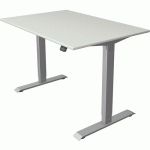 BUREAU RÈGLABLE MOVE1FONCT. MÉMOIRESILVERL120XP80CMGRIS - KERKMANN