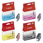 CANON CARTOUCHE D'ENCRE PGI-5 N/CLI-8 CMY - CHROMALIFE100+ - PACK DE 4 - COULEUR: NOIR, CYAN, JAUNE, MAGENTA (LOT DE 4 CARTOUCHES)