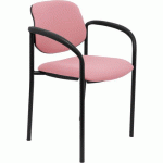 CHAISE VILLALGORDO AVEC ACCOUDOIRS FIXES - ROSE - PIQUERAS Y CRESPO