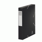 CHEMISE BOX CARTE CARTOBOX EXACOMPTA 24 X 32 CM DOS 6 CM NOIRE