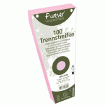 INTERCALAIRES TRAPÈZE CARTE BRISTOL UNIES PERFORÉES FOREVER - 105 X 240 MM - ROSE