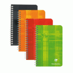 LOT DE 5 - CARNET SPIRALE CLAIREFONTAINE METRIC 11 X 17 PETITS CARREAUX 100 PAGES