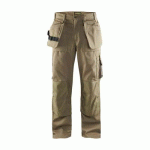 PANTALON DE TRAVAIL ARTISAN À POCHES FLOTTANTES BEIGE C152 - BLAKLADER