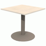 TABLE MANO 80X80 T6 STRA ALAISÉ ÉRABLE G. BLC PASTEL/NOISET - MOBIDECOR