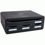 TOOLBOX MINI 4 TIROIRS ECOBLACK NOIR - EXACOMPTA