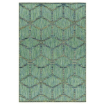 ALLOTAPIS - TAPIS INTÉRIEUR ET EXTÉRIEUR GÉOMÉTRIQUE DESIGN AURA VERT 80X150 - VERT