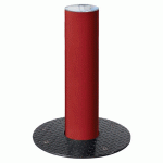 BORNE RÉTRACTABLE Ø 16 CM INOX BROSSÉ - ZINC ROUGE 3004 - PROCITY