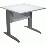 BUREAU DROIT PIEDS L MÉTAL FAST 80 CM - GRIS ANTHRACITE