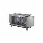 CHARIOT BAIN MARIE FROID PASSIF PROFESSIONNEL HUPFER - 3 X 7 NIVEAUX GN 1/1
